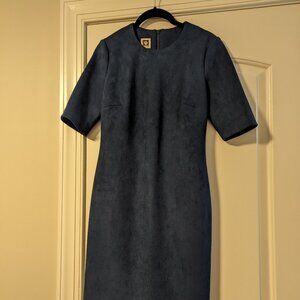 Vince Camuto micro suede midi